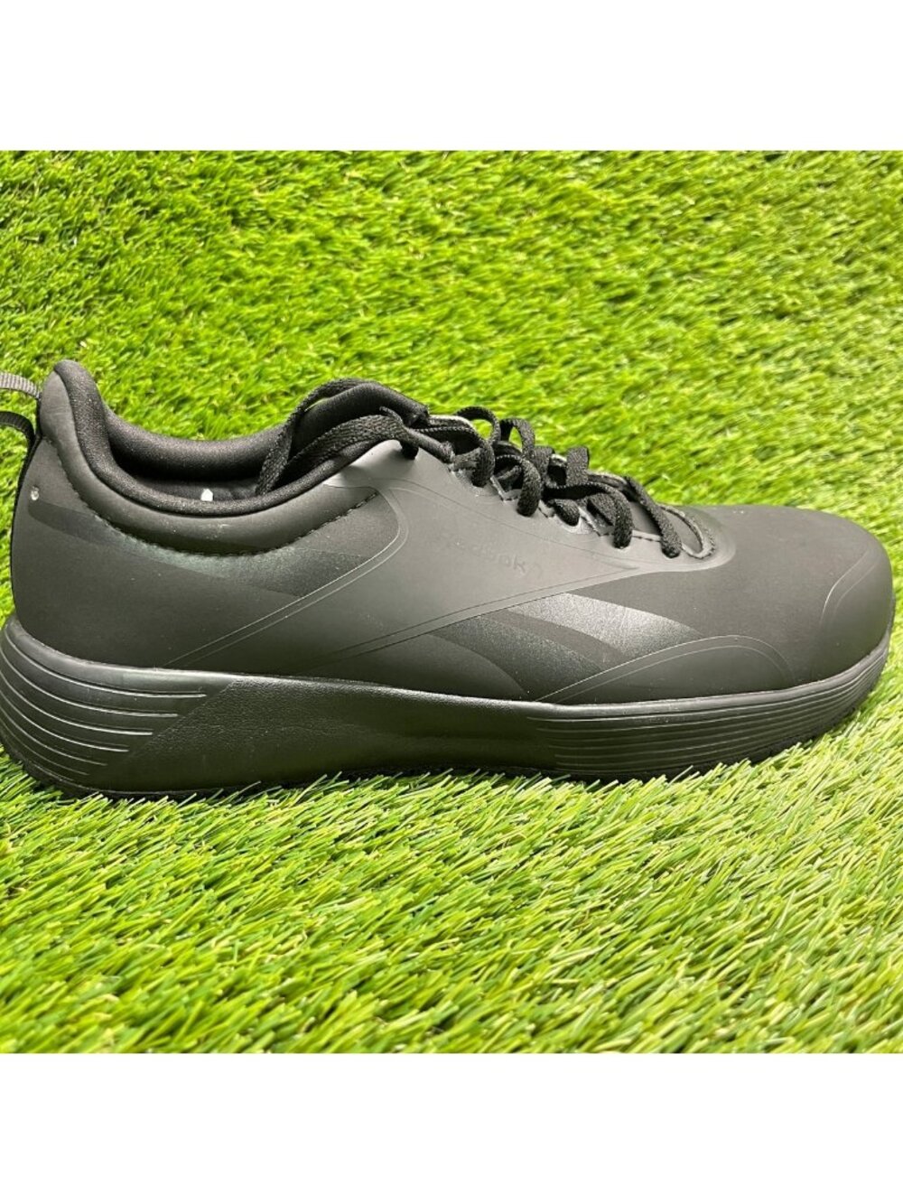Reebok Lite Plus 4 Womens Size 8.5W Triple Black Composite Toe Safety Work Shoes